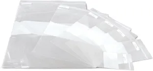 Medline Plastic Zip Closure Bags with White Write-On Block, 2 mil, 6" x 9", Ideal for Storage & Organization, Pack of 1000