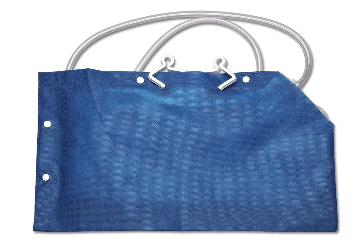 Medline Urinary Drain Bag Covers, Low Bed Compatible, Blue, Discreet & Secure Catheter Bag Protection Pack of 20