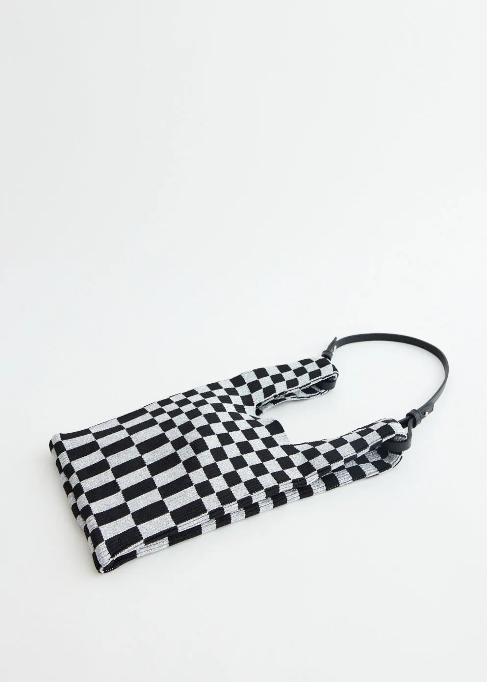 Metallic Ichimatsu Market Bag