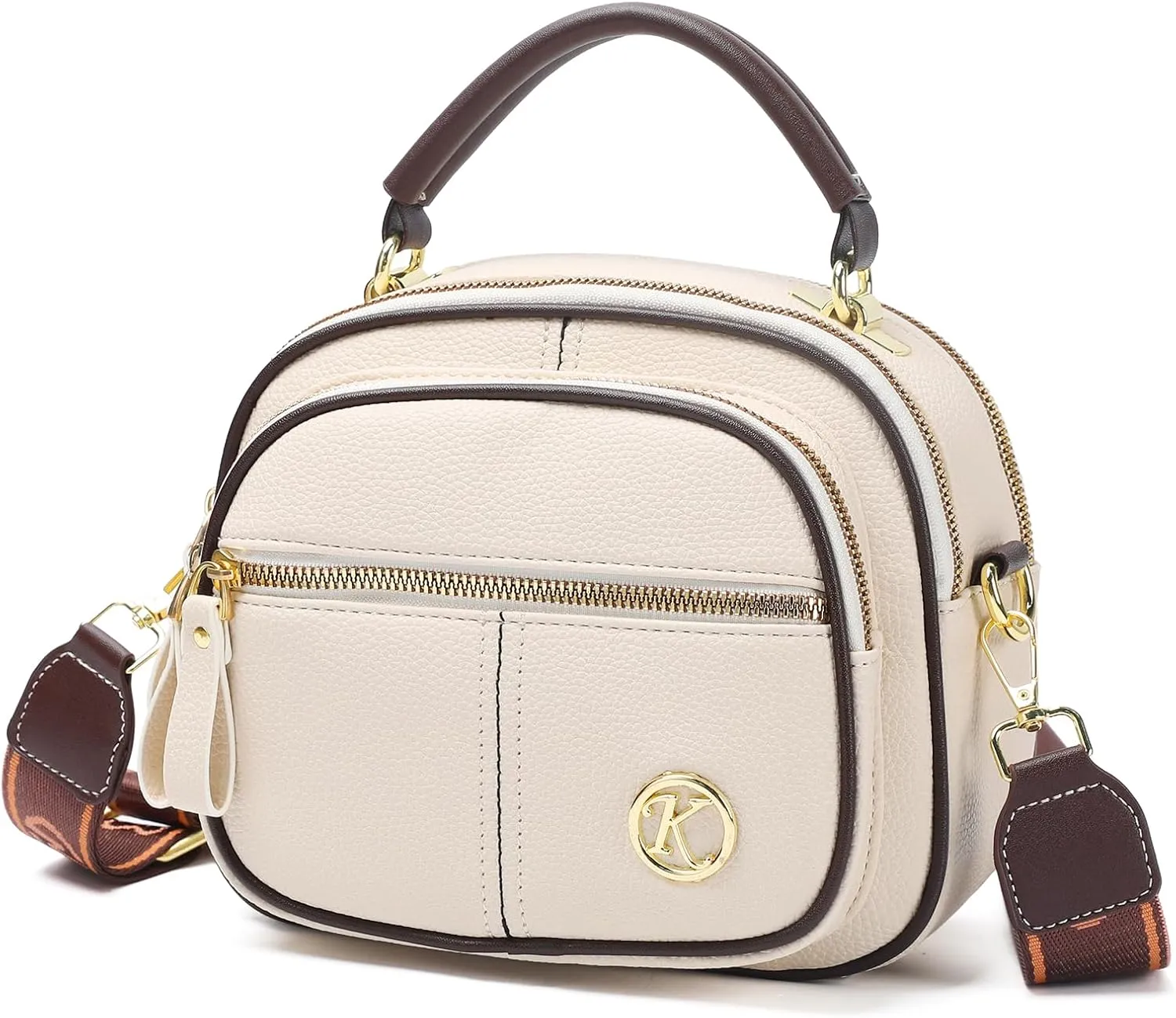 MHX Small Crossbody Bags Purses for Women, PU Leather Handbags Shoulder Bags with Adjustable Shoulder Strap