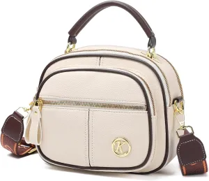 MHX Small Crossbody Bags Purses for Women, PU Leather Handbags Shoulder Bags with Adjustable Shoulder Strap
