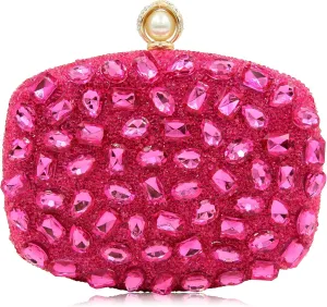 Milisente Clutch Purses For Women Crystal Clutches Evening Bags Gemstone Clutch Purse For Wedding Formal