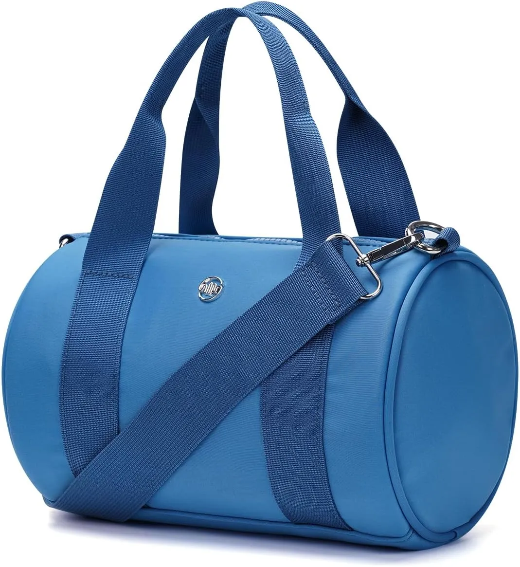 Mini Gym Bag Small Barrel Duffle Crossbody Bags Tote for Women Men Workout Bag Lightweight for Weekender Travel Sports Yoga Fitness Dance