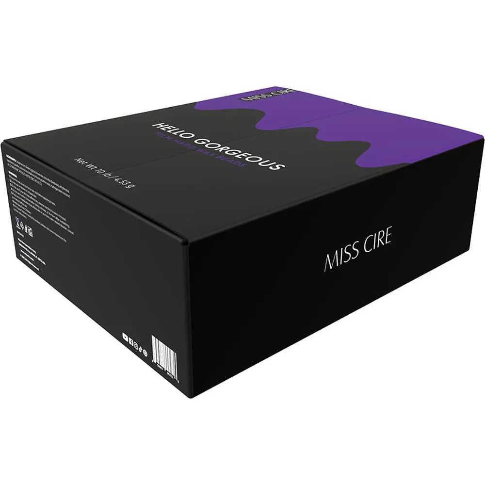 Miss Cire Purple Beads - Hello Gorgeous - Polymer Based Stripless Film Hard Wax / 10 lbs. - 4.54 Kg. Bag