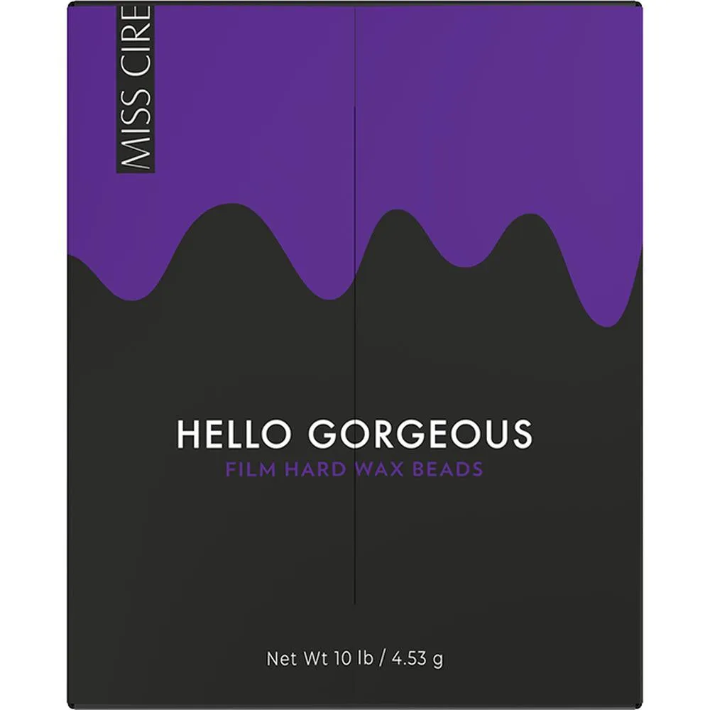 Miss Cire Purple Beads - Hello Gorgeous - Polymer Based Stripless Film Hard Wax / 10 lbs. - 4.54 Kg. Bag