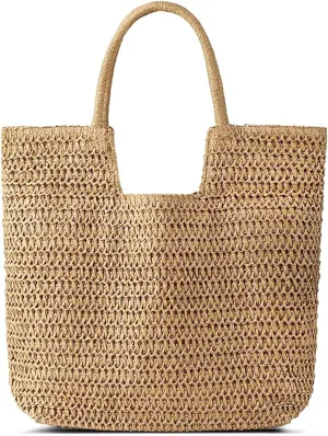 MOLERFO Straw Braided Purses Handbags Shoulder Bag Large Summer Beach Bag Woven Tote Bags Rattan Bag for Women Vacation