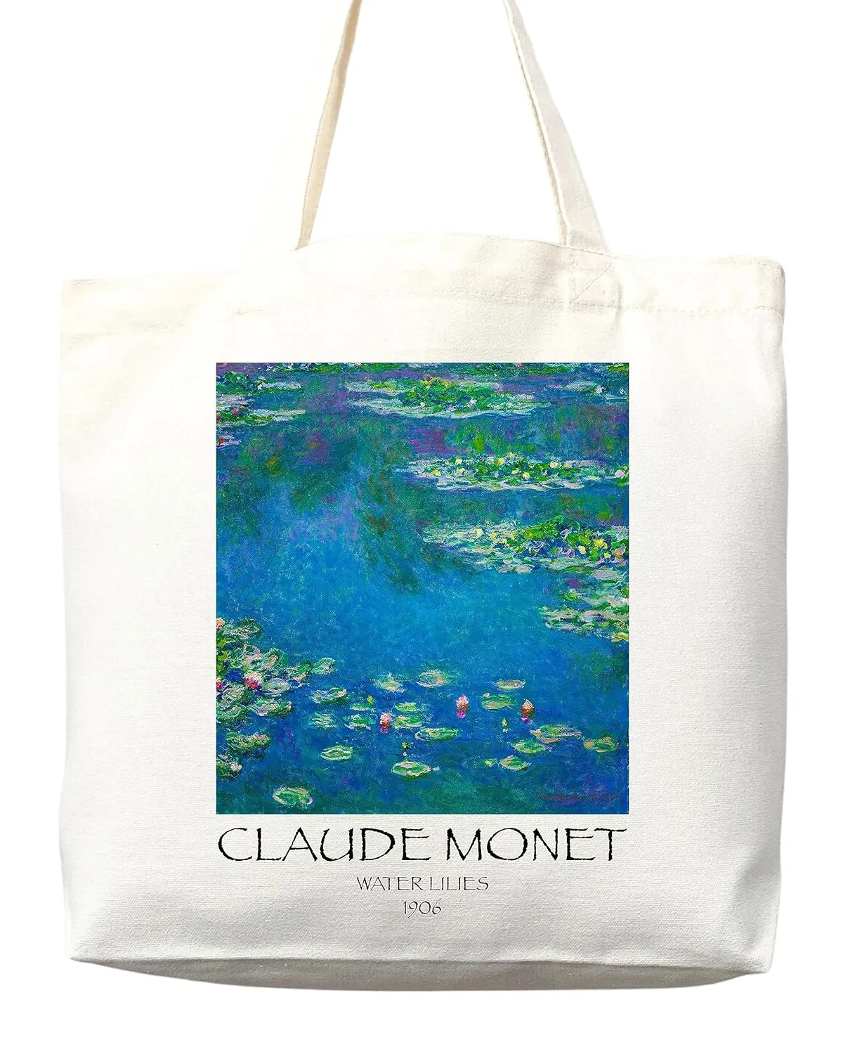 Monet Water Lilies Bag, Monet Tote Bag, Artsy Tote Bag, Art Tote Bag, Monet Bag, Everyday Bag, Shoulder Bag, Canvas Tote, Canvas Bag, Cute Tote Bag, Monet Gift,