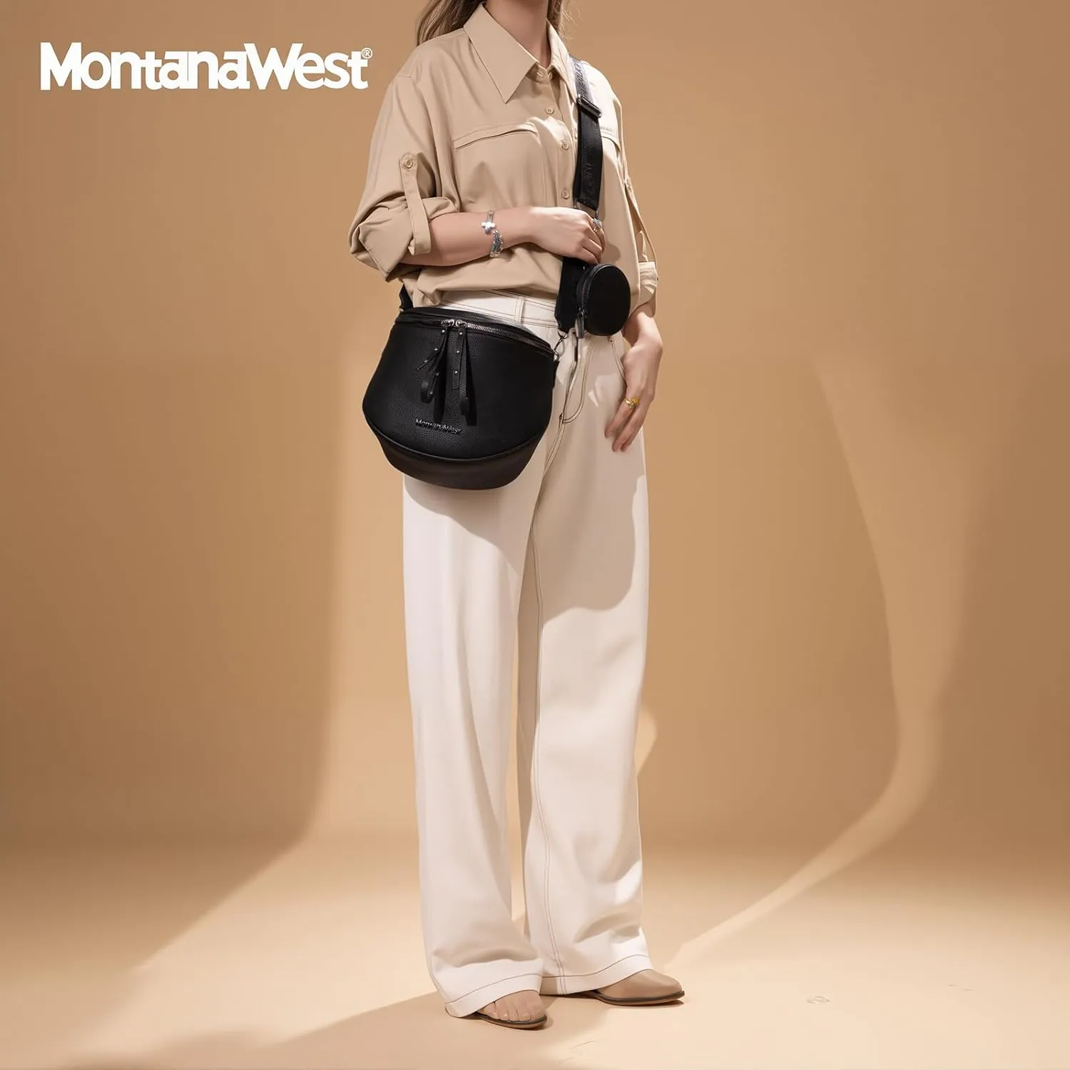 Montana West Crossbody Bags for Women Bum Bag Sling Purse with Adjustable Strap