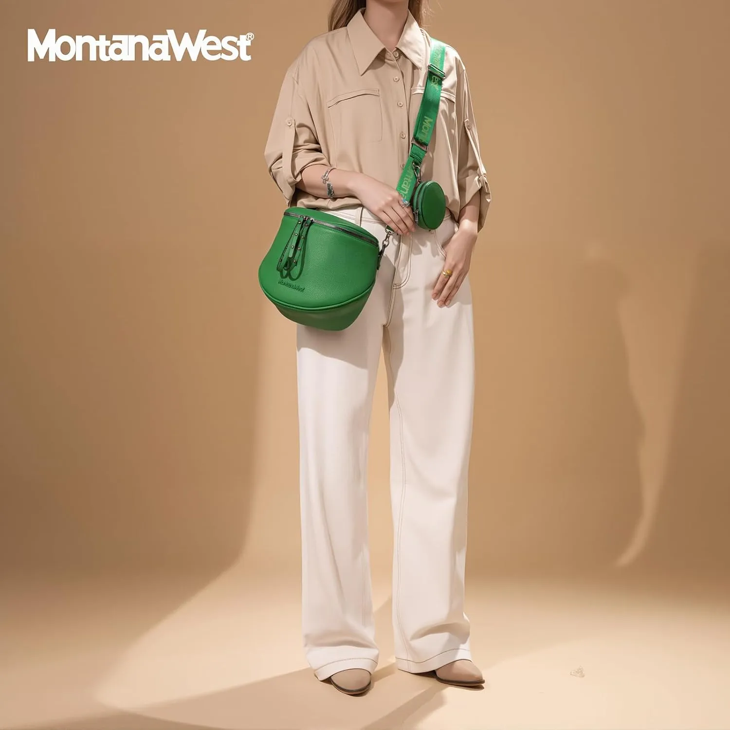 Montana West Crossbody Bags for Women Bum Bag Sling Purse with Adjustable Strap