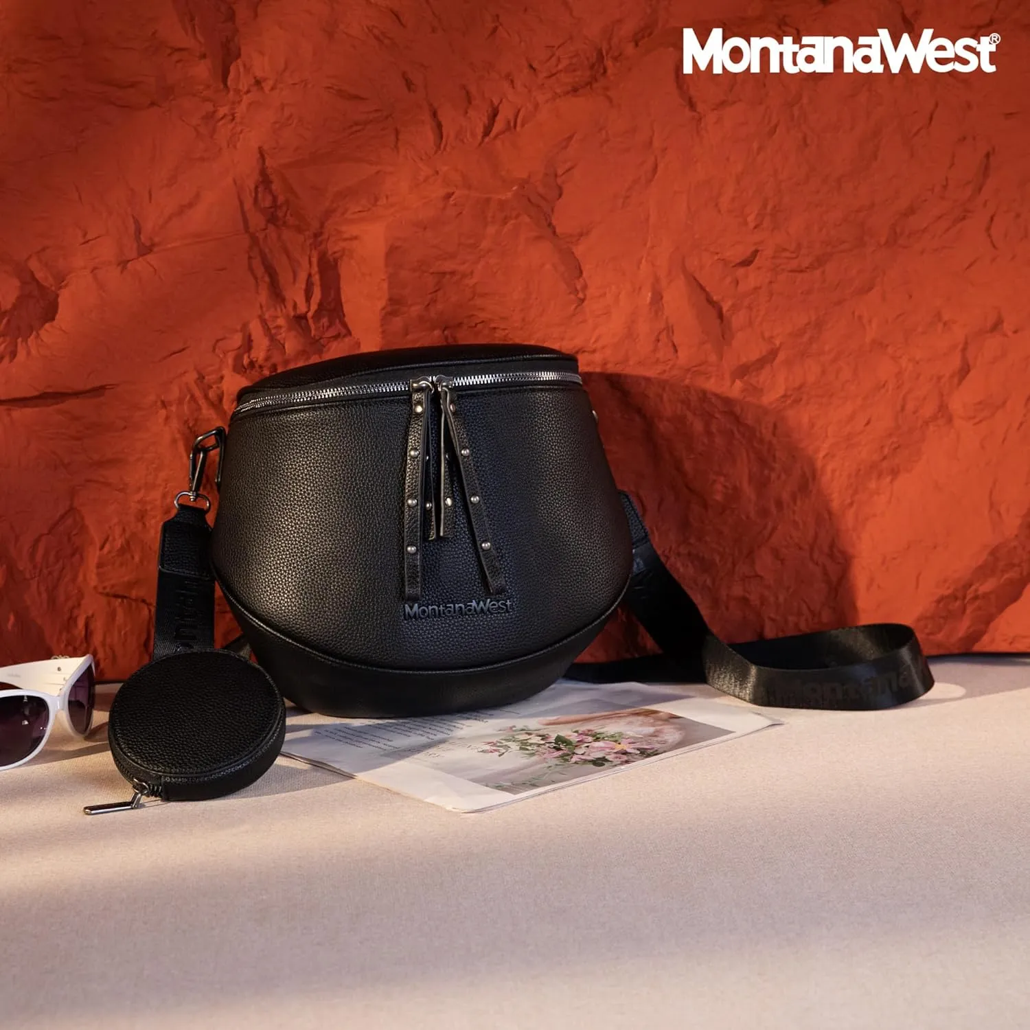 Montana West Crossbody Bags for Women Bum Bag Sling Purse with Adjustable Strap