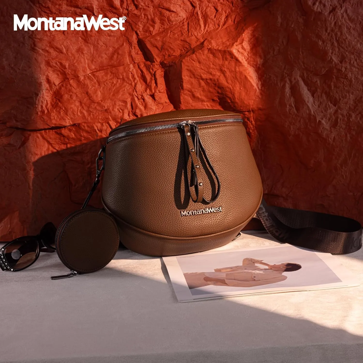 Montana West Crossbody Bags for Women Bum Bag Sling Purse with Adjustable Strap