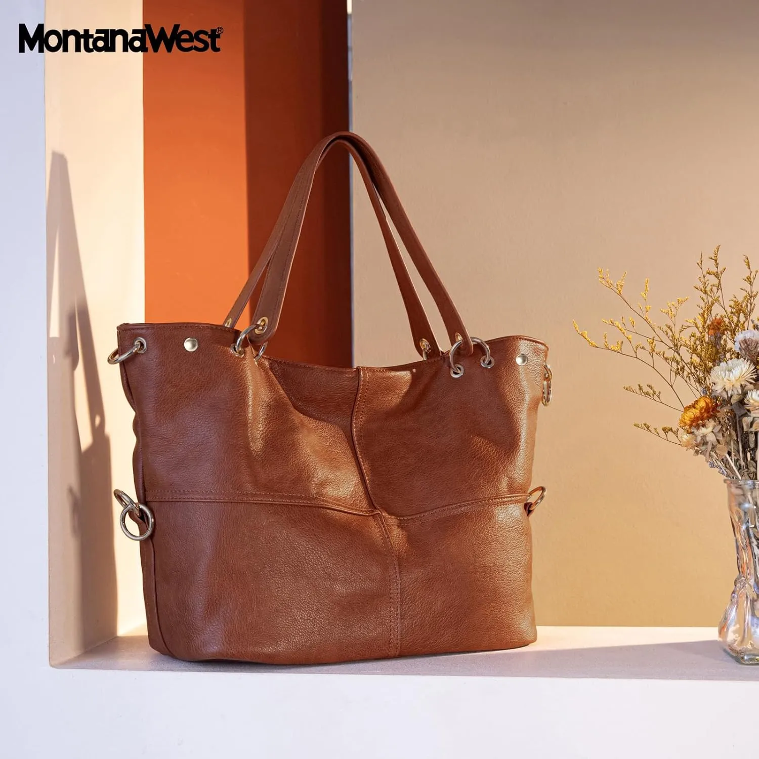 Montana West Tote Bag for Women Hobo Handbag Shoulder Top-handle Purses