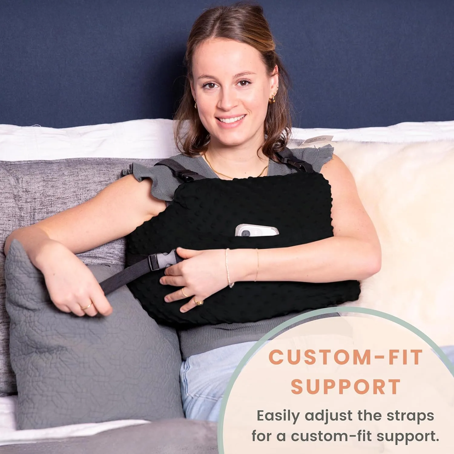 MOYOAMA Post Mastectomy Pillow - Mastectomy Pillows Post Op, Breast Pillow for Breast Surgery Recovery Supplies and Lumpectomy Recovery Supplies, After Mastectomy Must Haves, Breast Reduction Pillow