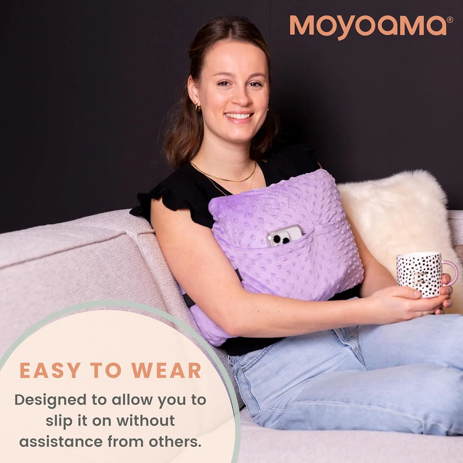 MOYOAMA Post Mastectomy Pillow - Post Surgery Pillow for Car, Breast Reduction & Augmentation Patients, Breast Pillow After Heart Surgery Pillow, Mastectomy Recovery Must Haves, Post Surgery Gift
