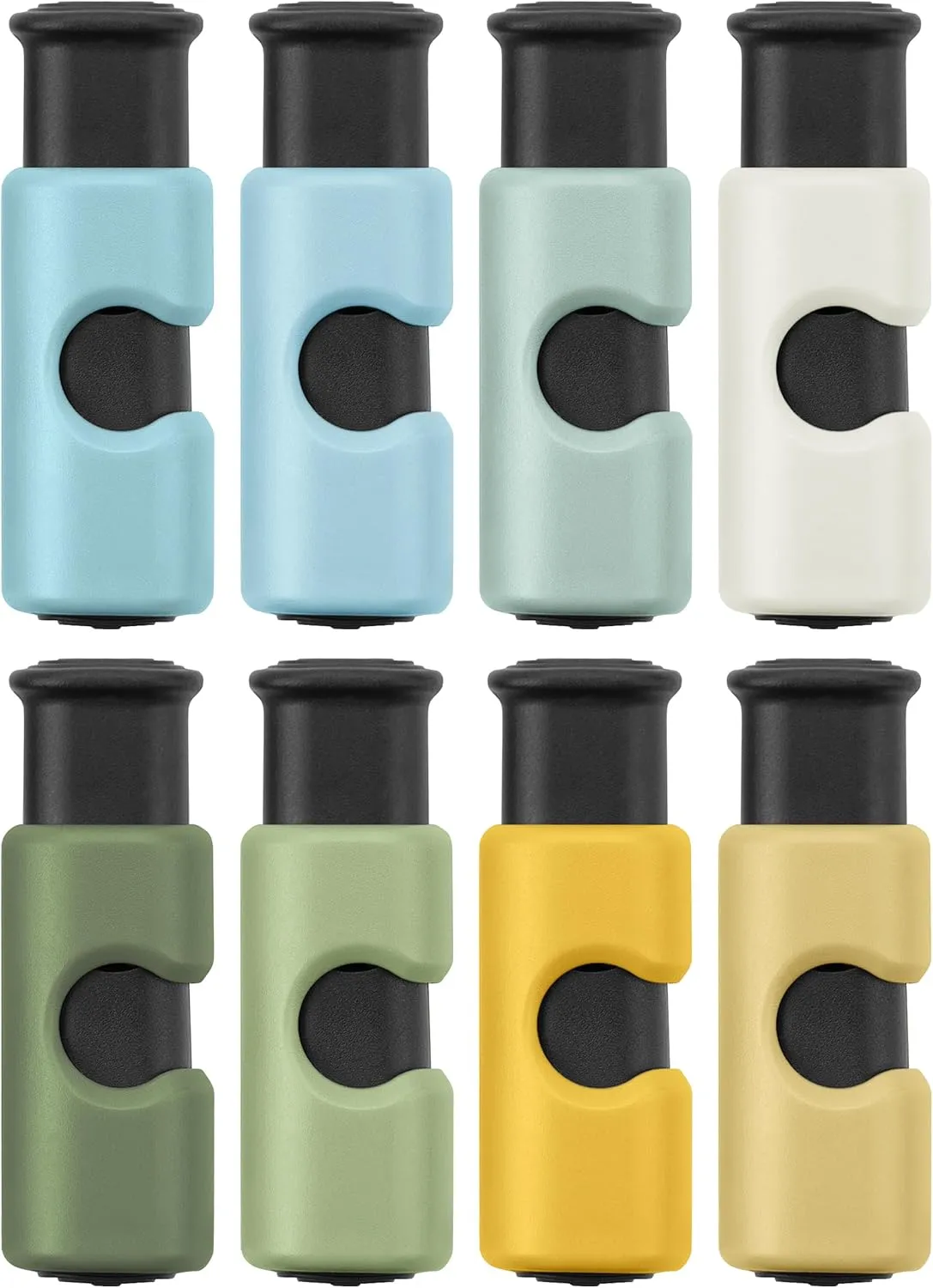 Mr. Pen- Bag Clips, 8 Pack, Squeeze and Lock Bread Bag Clips for Food Storage, Sunlit desert