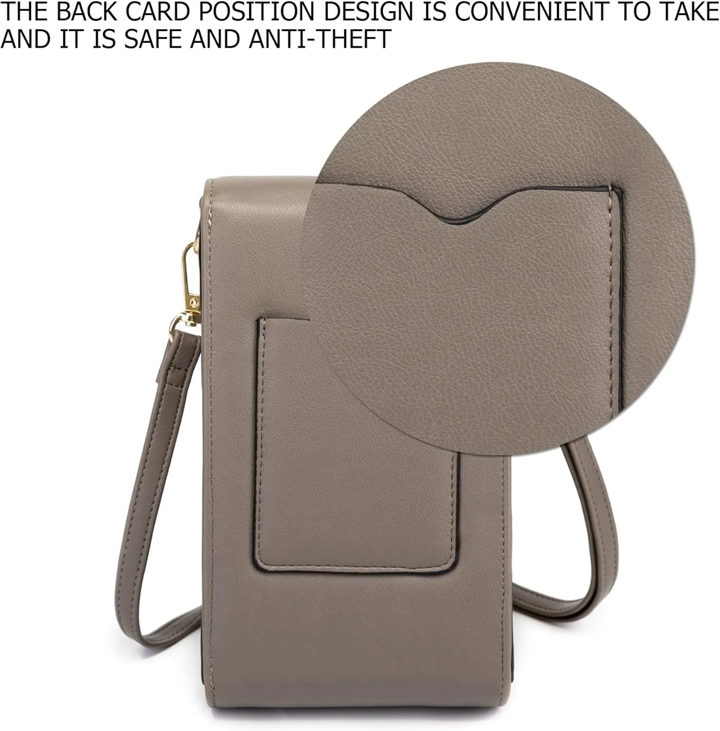 myfrdiay Roomy Pocket Small Crossbody Purse for Women, Flap Mini Shoulder Bag with 4 Credit Slots