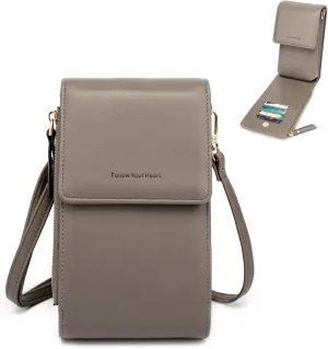 myfrdiay Roomy Pocket Small Crossbody Purse for Women, Flap Mini Shoulder Bag with 4 Credit Slots