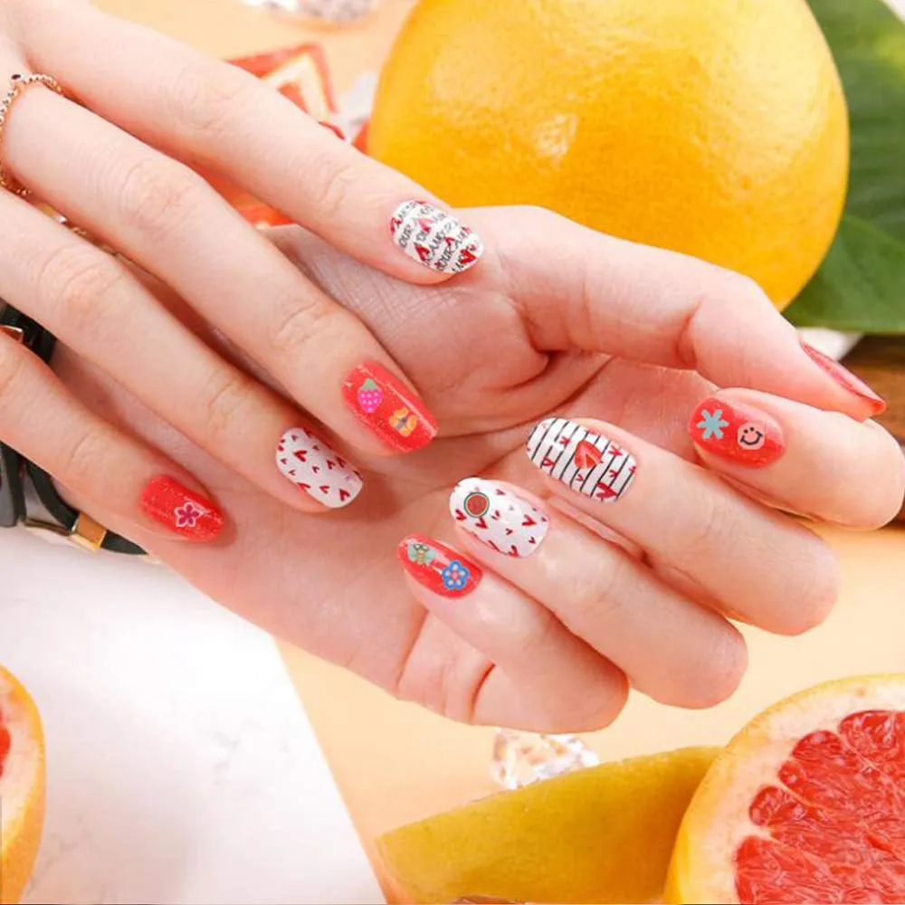 Nail Art Slices,3D Assorted Slices Fruit Animal Flower Polymer Clay Slices for Slime Craft,4500Pcs,1/5 Inche