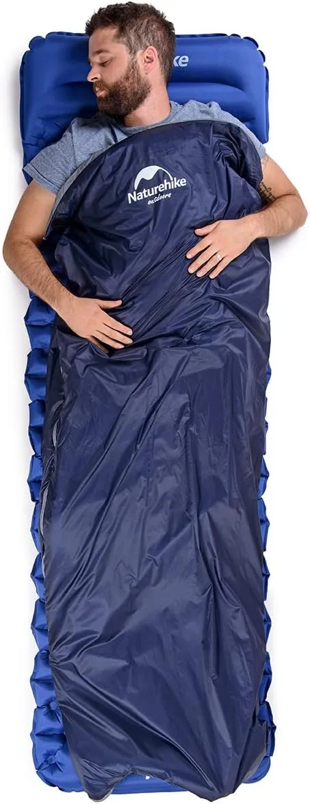 Naturehike Lightweight Sleeping Bag - Compact, Ultralight, Envelope Backpacking Bag - Portable, Waterproof, Comfortable With Compression Sack for 3 Season Camping, Traveling, Hiking