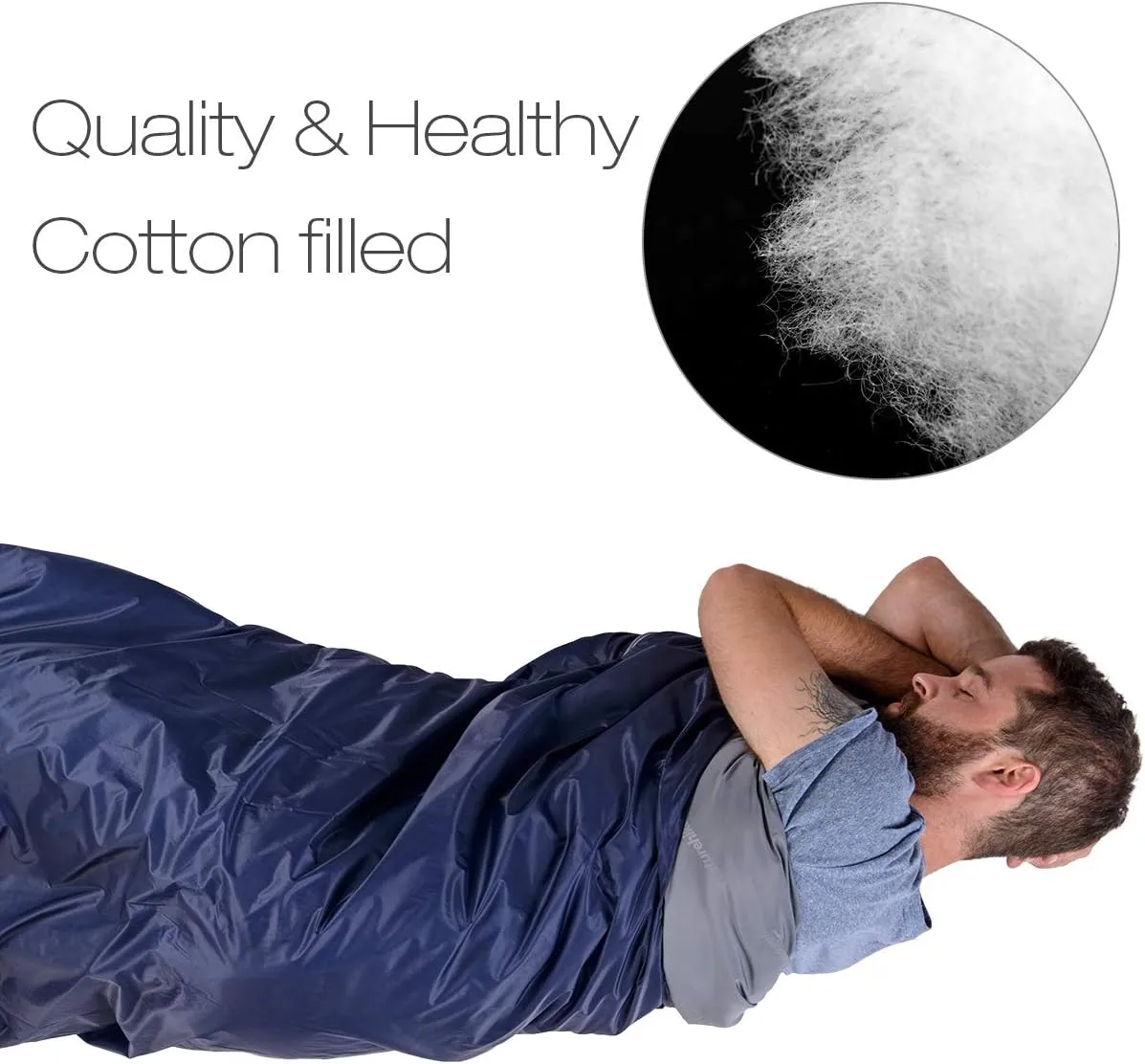 Naturehike Lightweight Sleeping Bag - Compact, Ultralight, Envelope Backpacking Bag - Portable, Waterproof, Comfortable With Compression Sack for 3 Season Camping, Traveling, Hiking