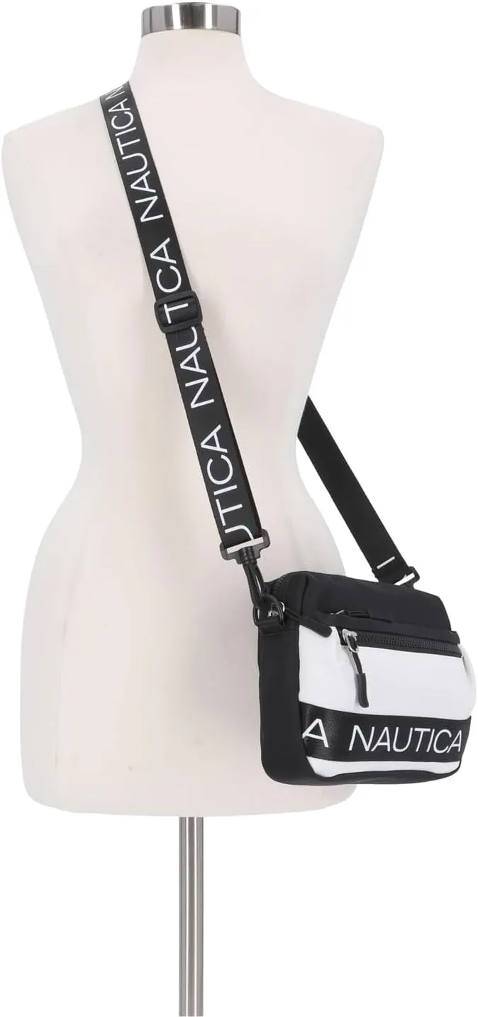 Nautica Nylon Bean Crossbody/Belt Bag with Adjustable Shoulder Strap