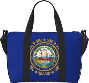 New Hampshire state flag Duffel Bags for Traveling, Lightweight Personal Item Travel Bags for Women, Gym Bags for Men