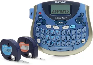 New Title: DYMO LetraTag Bundle 100T printer, with 13 ft black on white labels and 13 ft black on clear labels