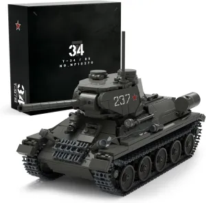 Nifeliz T34/85 Tank, WW2 Military Tank Building Set for Adults, Collectible Army Model to Build and Display, Gift Ideal for Military Fans (818 PCS, NF10270)