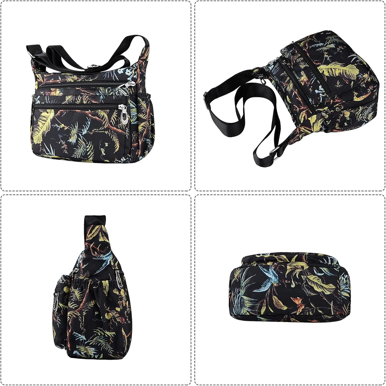 NOTAG Shoulder Bags for Women Nylon Crossbody Bags Waterproof Lightweight Messenger Purses and Handbags