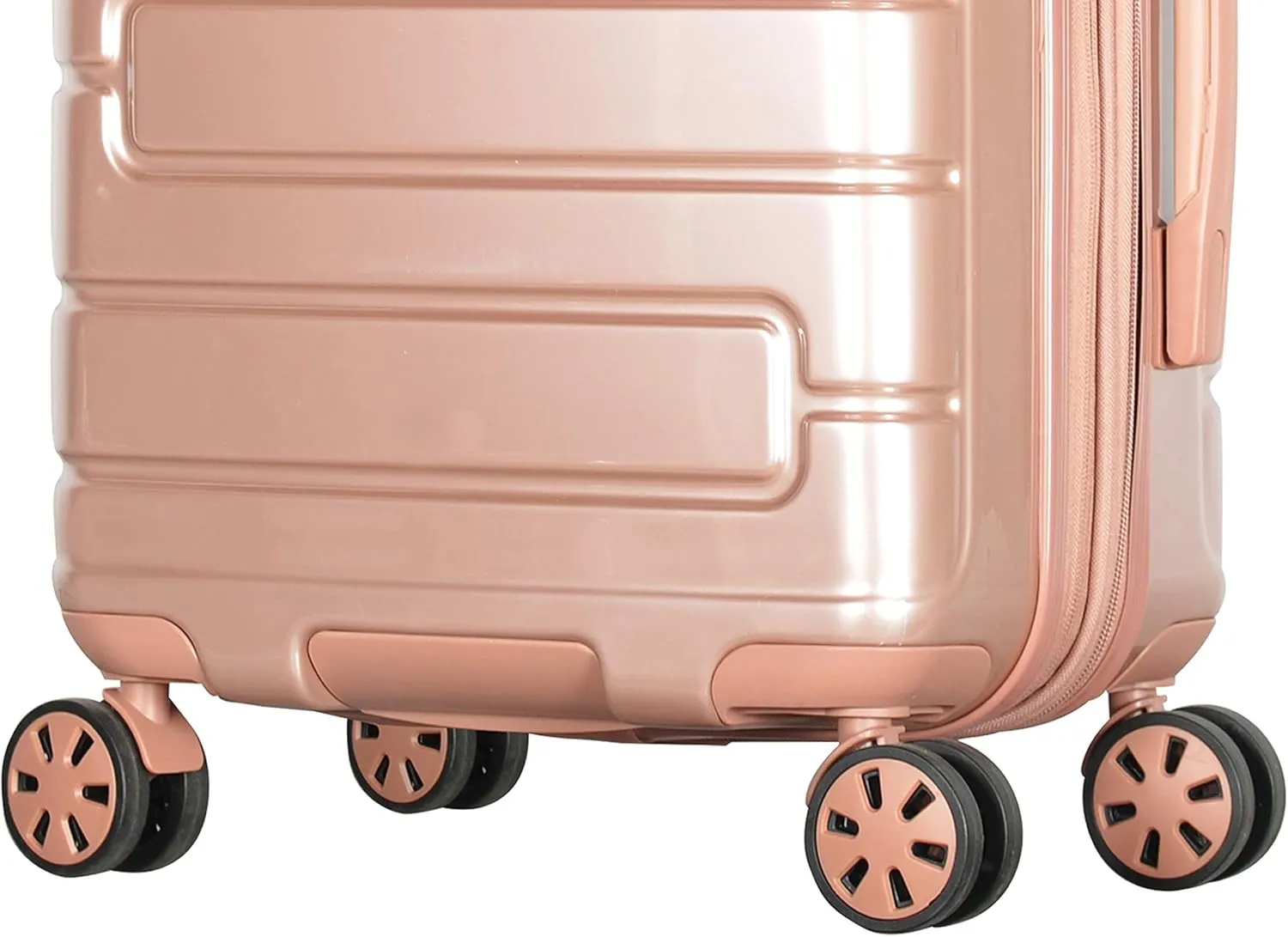 Olympia U.S.A. Nema 25-inch Luggage Expandable Lightweight Hardside Double 4 Wheel Spinner Suitcase with TSA Lock and Hidden Laptop Compartment