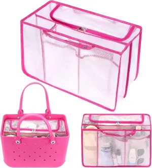 OUTXE Beach Bag Organizer Insert Compatible with Bogg Bag X Large, Waterproof EVA Insert Divider Pouch for Original XL Bogg Bags Accessories, Organizing Rubber Tote Bags and Divide Space