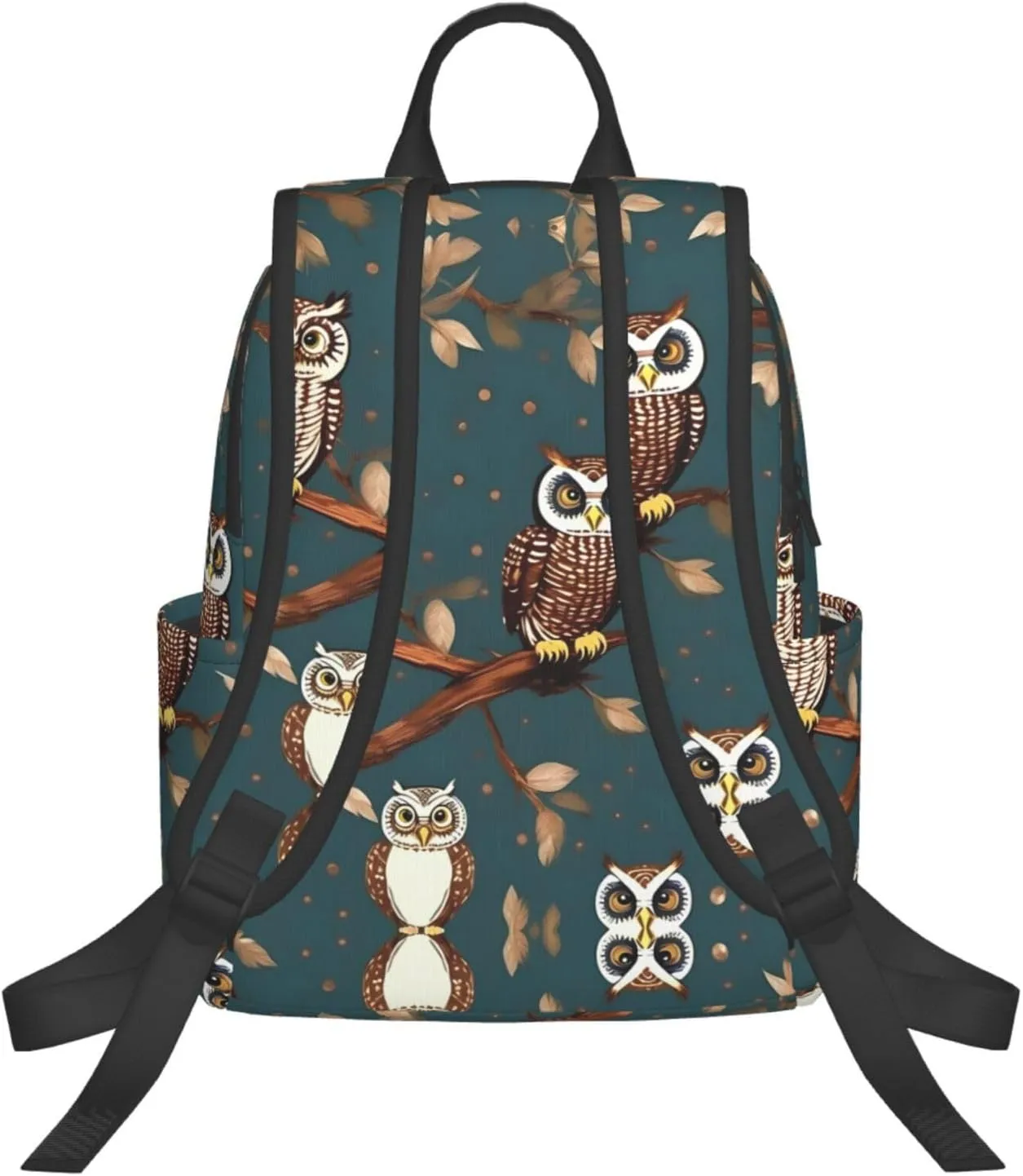 Owls On Tree Branches Print Lightweight Backpack, Travel Bookbag College Bag,Laptop Backpack For Men Women