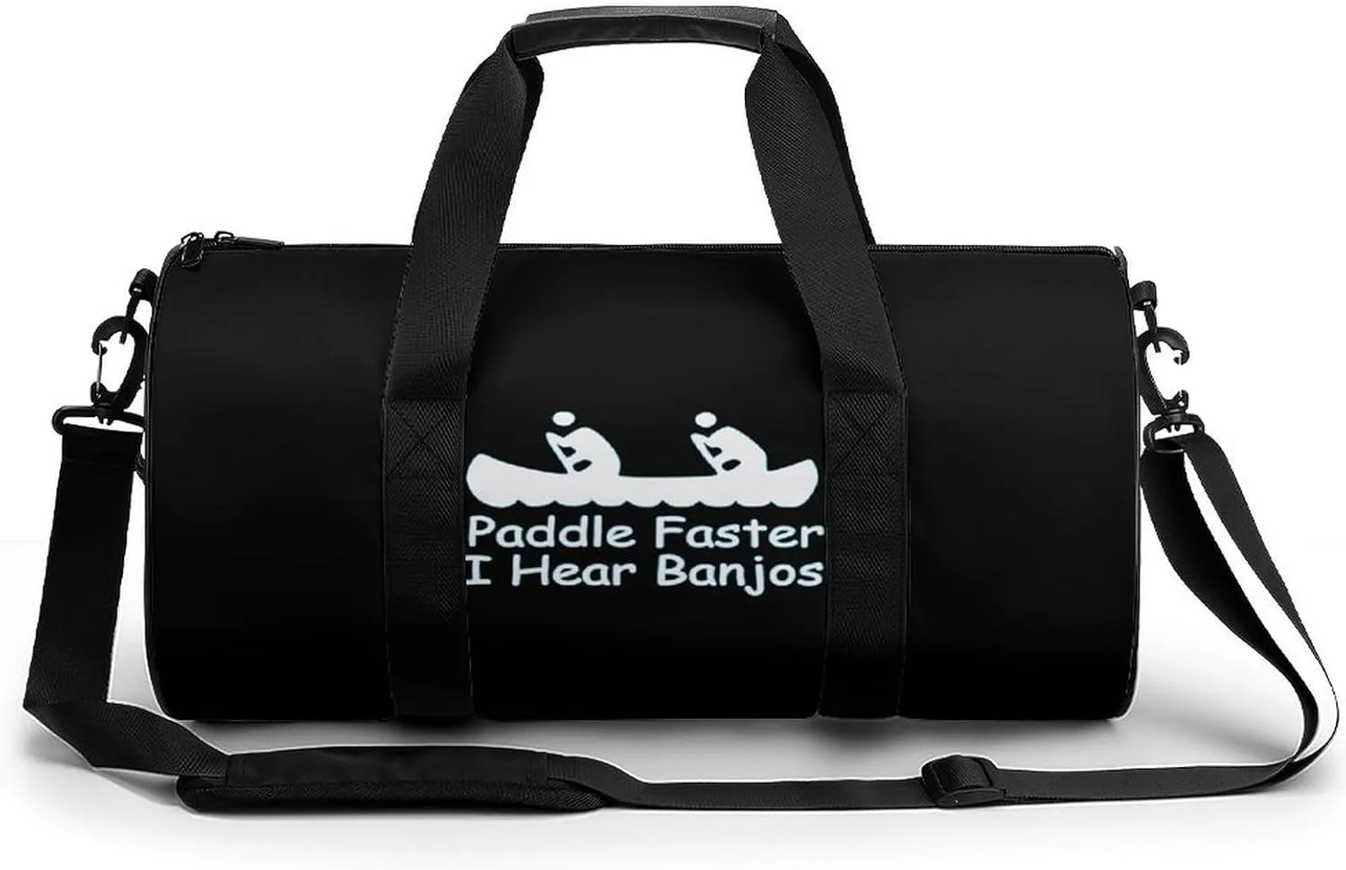 Paddle Faster I Hear Banjos Compact Gym Bag Travel Duffel Bags Lightweight Foldable Sports Tote Gymbag
