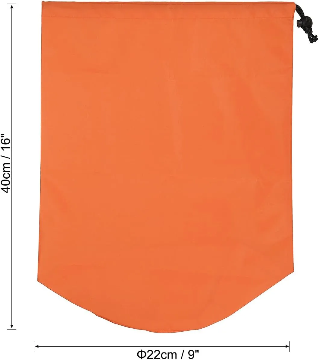 PATIKIL Stuff Sack, Waterproof Outdoor Storage Sack Portable Drawstring Dust Flap Bag for Camping Hiking