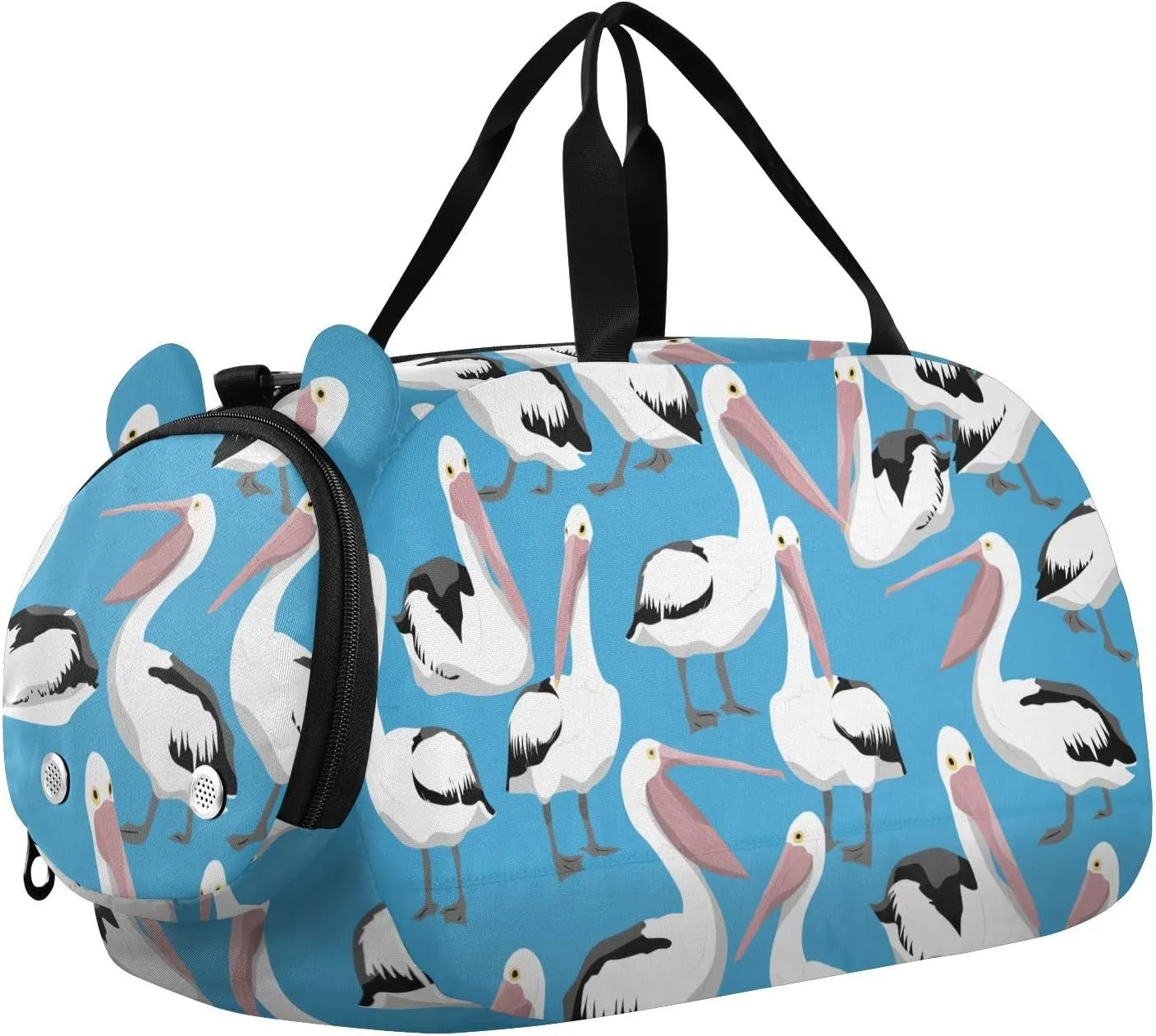 Pelicans Birds in Different Poses Duffel Bags for Boys Small Gym Bags for Teens Dance Bag for Girls