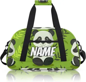 Personalized Custom Gym Bag for Women Men Carry on Wildlife Panda Travel Duffel Tote Asian Art Overnight Workout Weekender Bag