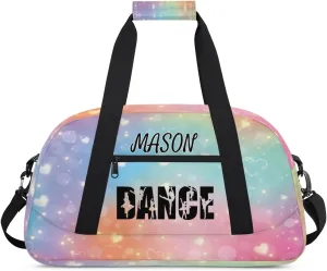 Personalized Dance Bag Gym Bag for Women, Custom Sport Duffel Bag Overnight Weekender Bags Travel Duffel Bag, Gorgeous Glitter
