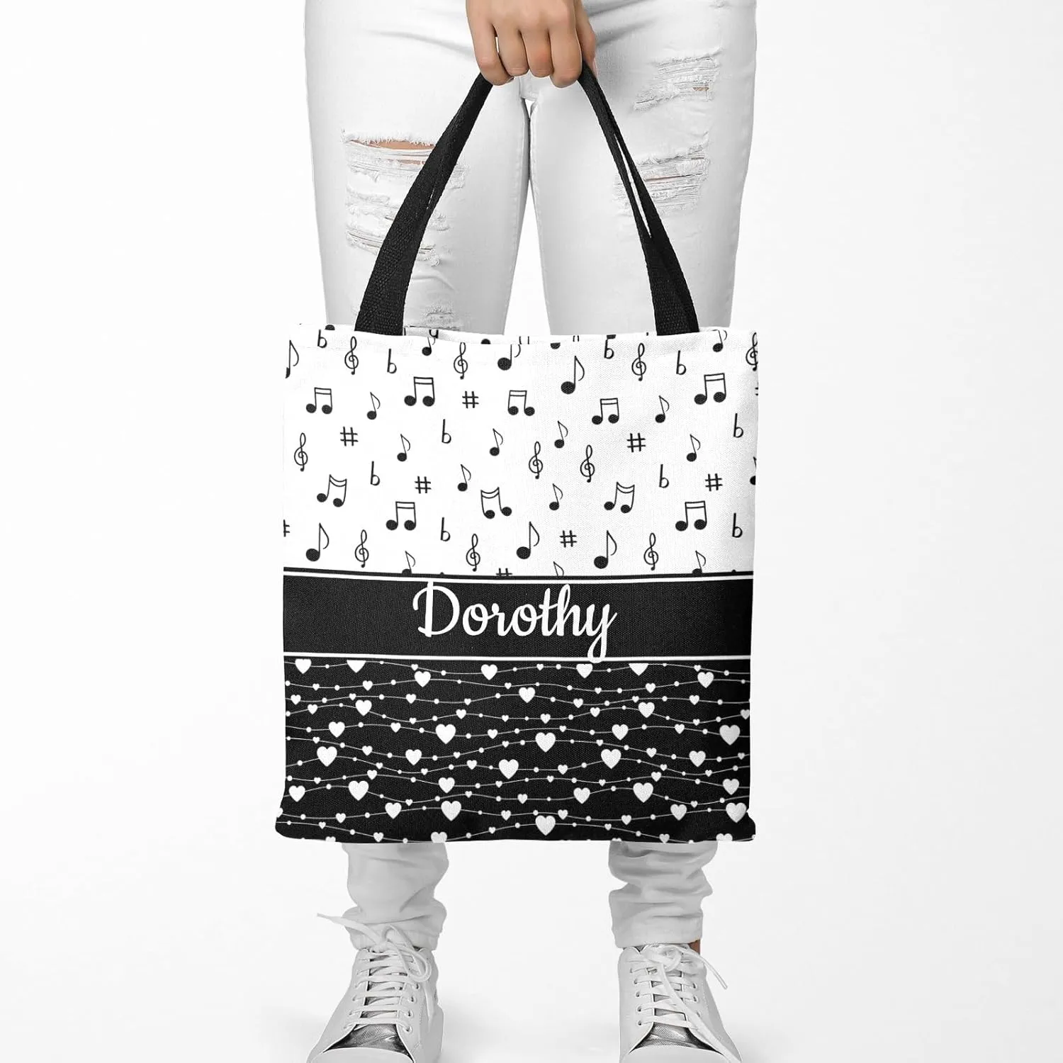 Personalized Lightweight Commuter Bags, Eco-friendly Shopping Bags, Tote Canvas Bags
