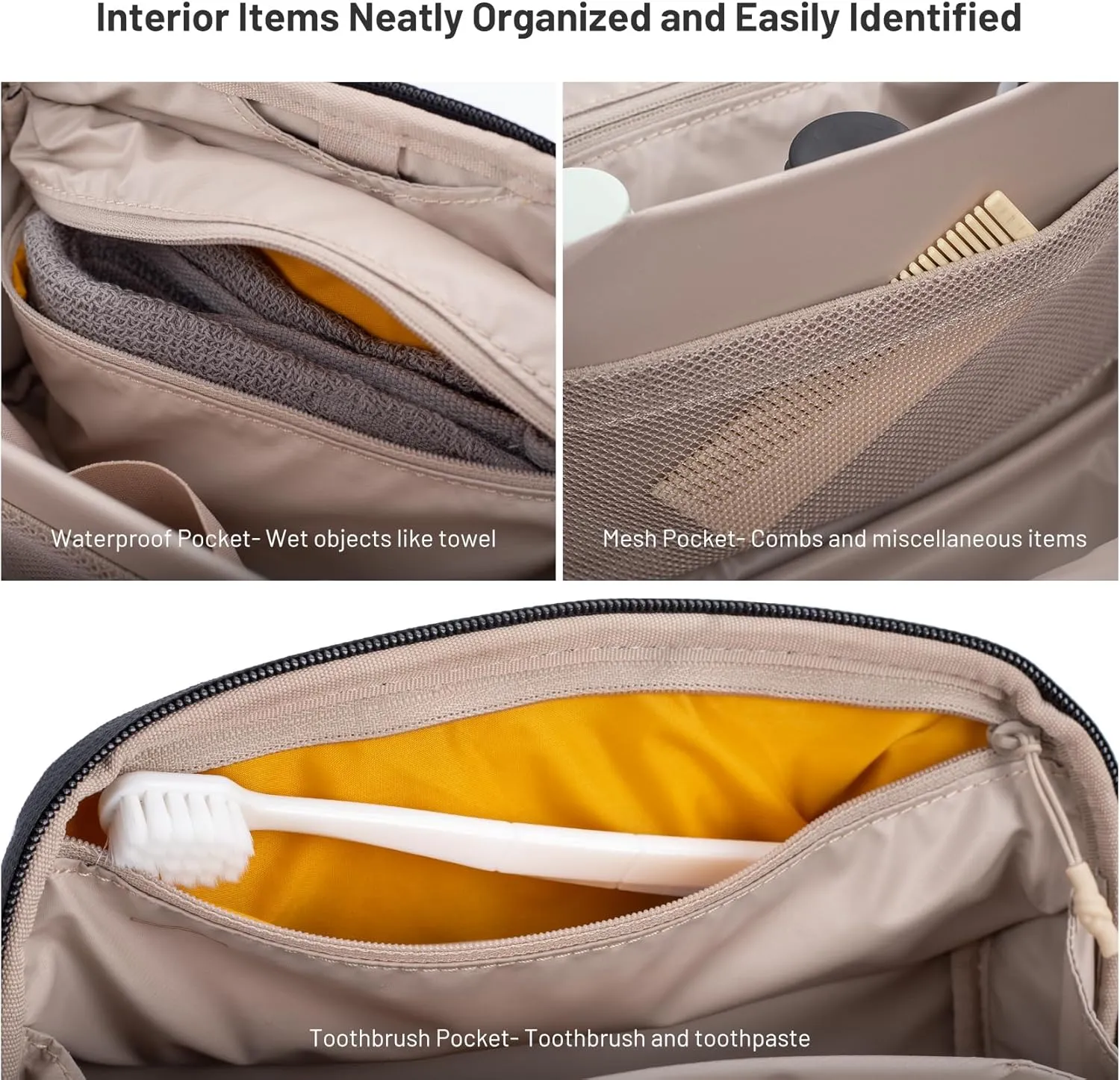 PGYTECH Travel Toiletry Bag for Men & Women, Hanging Compact Pouch, Waterproof Dopp Kit for Traveling, Shaving Bag Makeup Bag Organizer for Toiletries