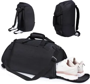 Pickleball Backpack Bags for Men Large Capacity Pickleballs Handbag with Shoe Bag Travel Workout Hiking Gym Tennis Pickle Ball Padded Bags Black - 2