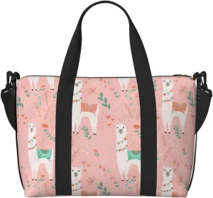 Pink camel cactus Duffel Bags for Traveling - Lightweight Personal Item Travel Bags for Women, Gym Bags for Men