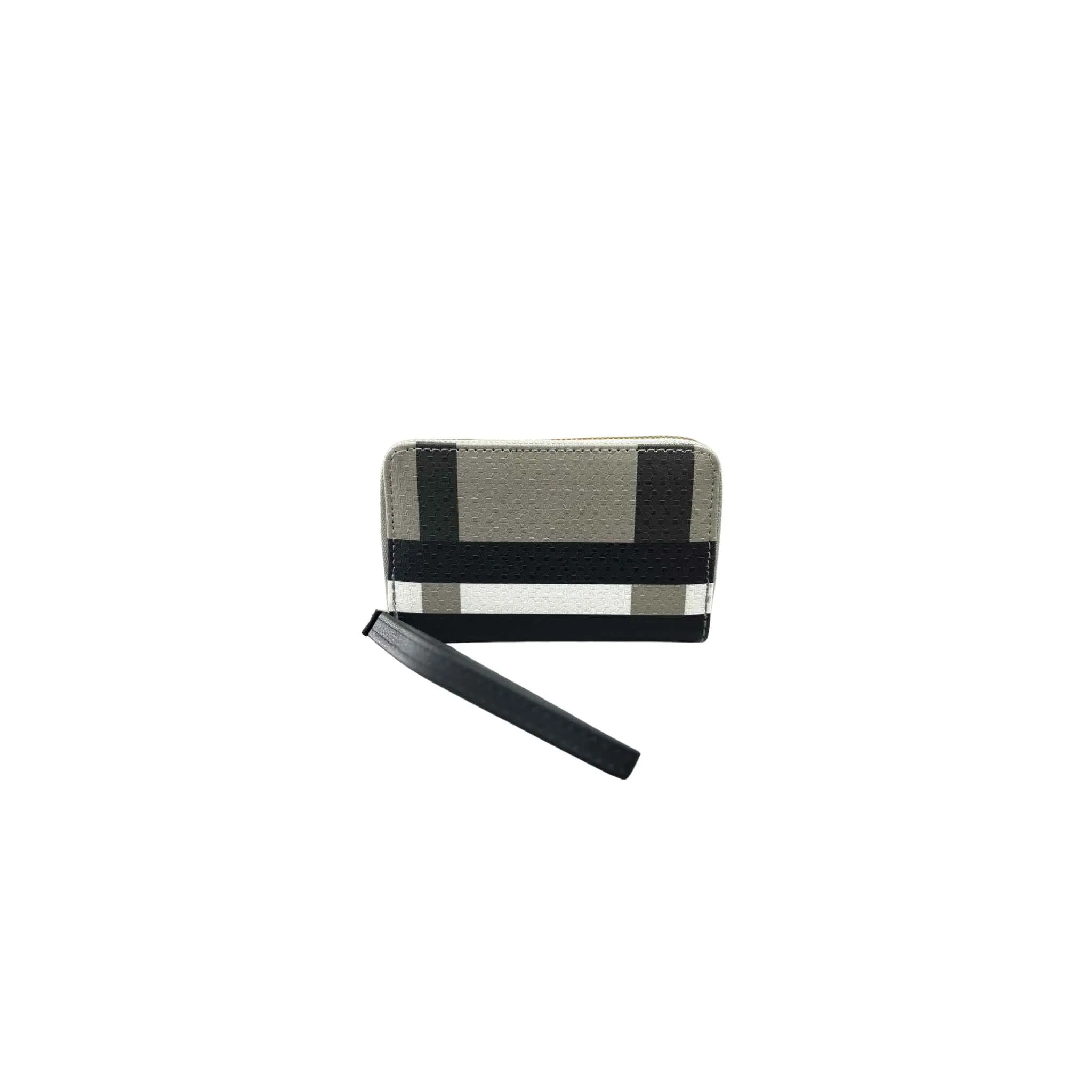Plaid Zipper Wallet