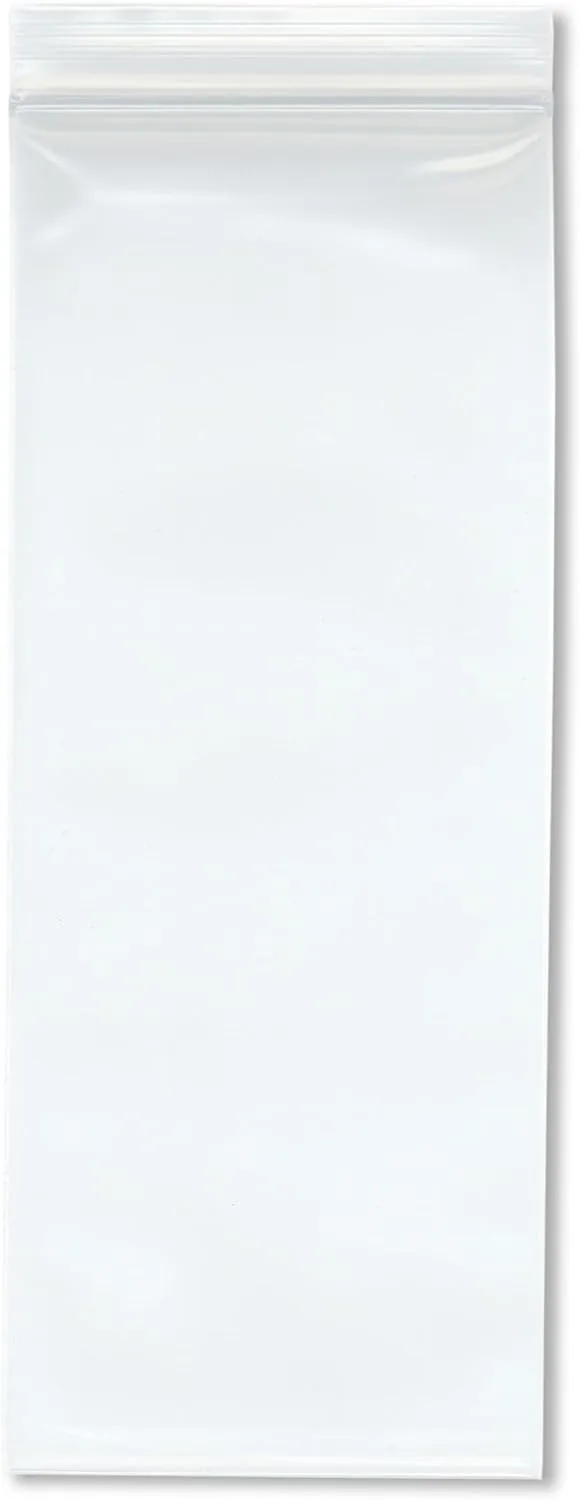 Plymor 4" x 10" (Pack of 100), 6 Mil Industrial Duty Zipper Reclosable Plastic Bags