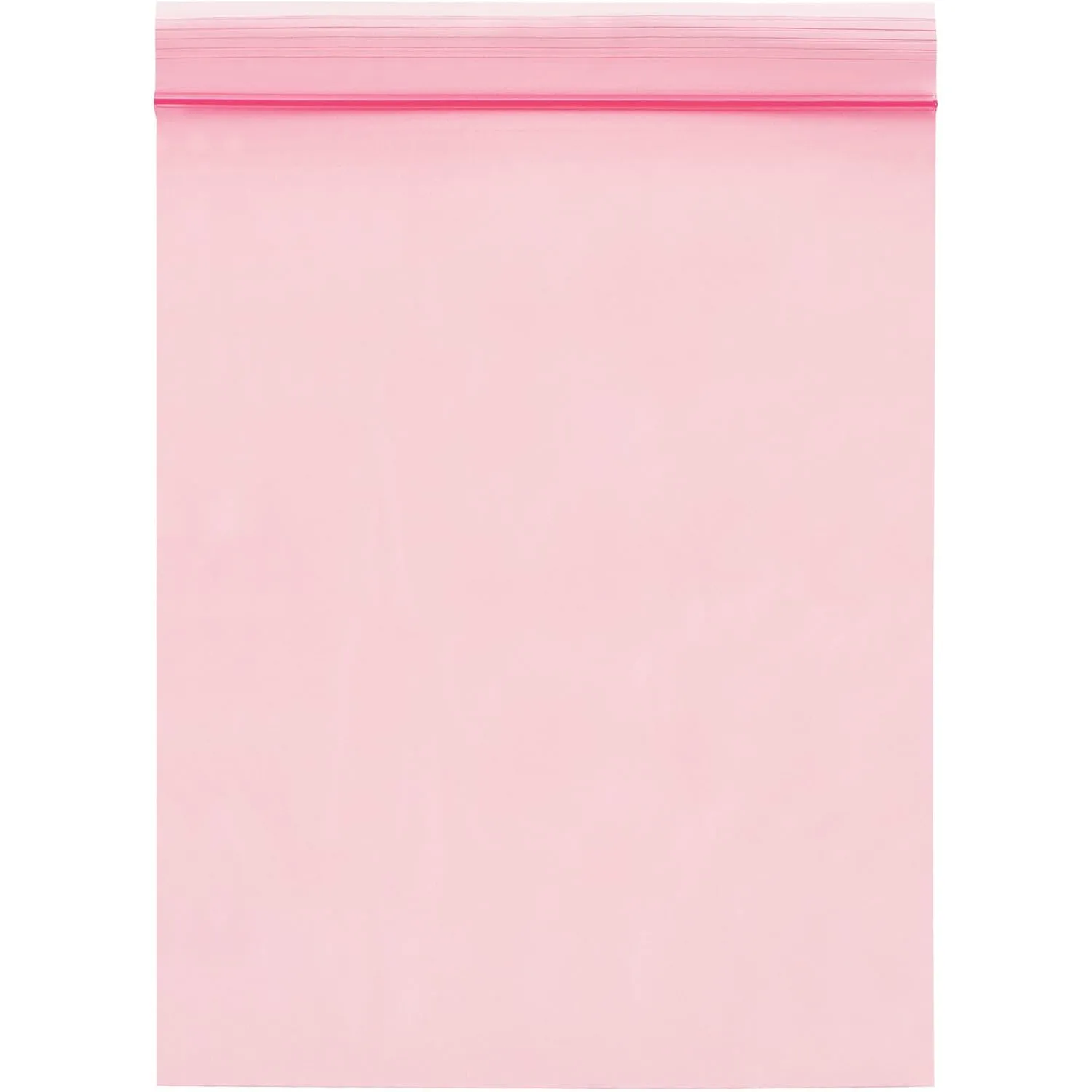 Poly Bag Guy 4' x 6', 2 Mil (1000/Case) Pink Anti-Static Zipper Reclosable Plastic Poly Bags