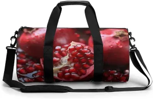 Pomegranate Fruit Gym Bag for Men Women Water Resistant Duffle Bag Travel Lightweight Bag for Travel Sports