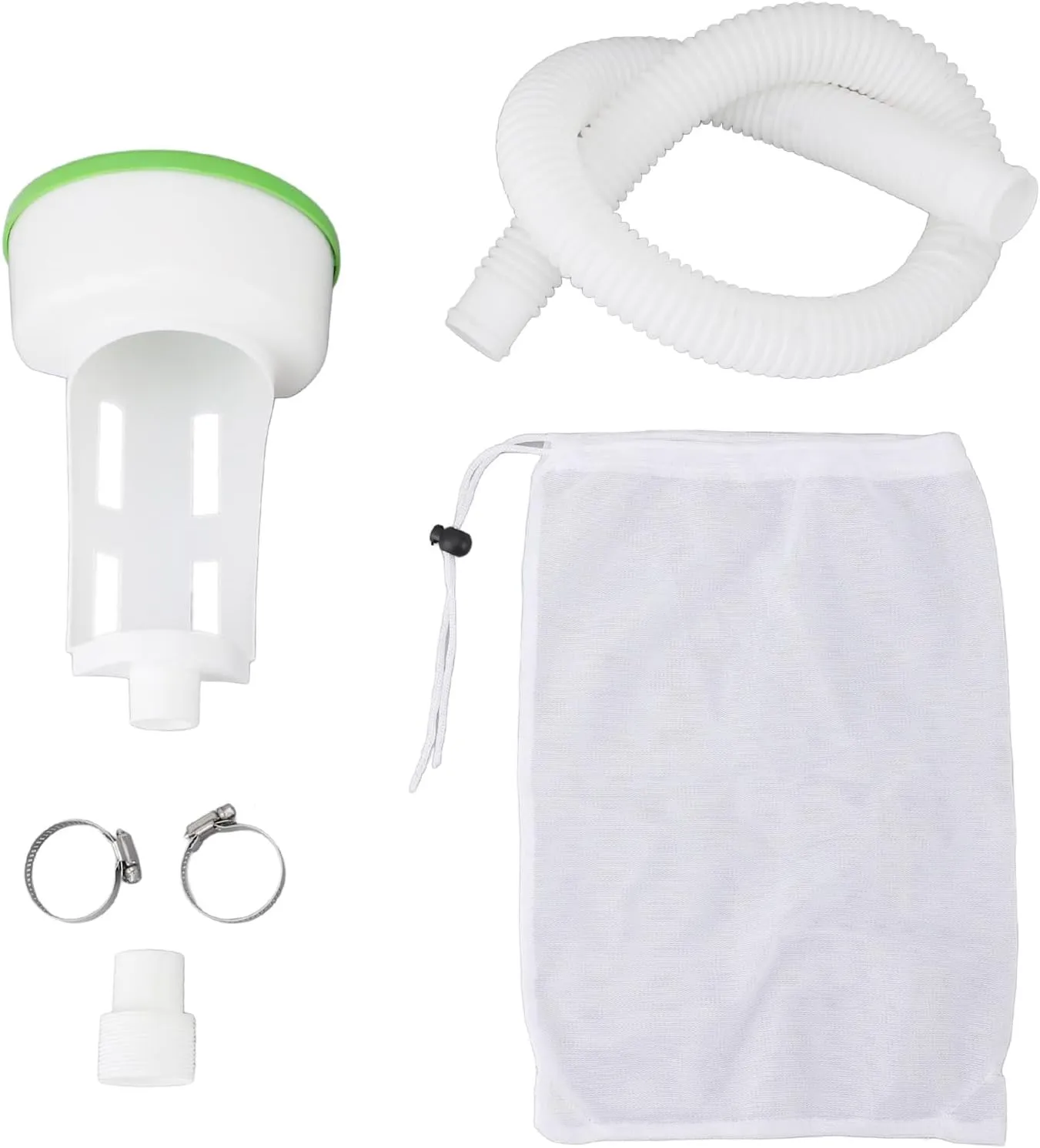 Pool Cleaner Leaf Bag Premium Plastic Swimming Pool Leaf Net with Hose Connector for SPA and Swimming Pools