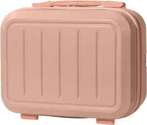 Portable Makeup Bag,Travel Cosmetic Bags,14 inch Suitcase Travel Cosmetic Bag Luggage Makeup Bags Portable Toiletry Organizer with Handle for Women Girls(Pink), 30x23x17cm