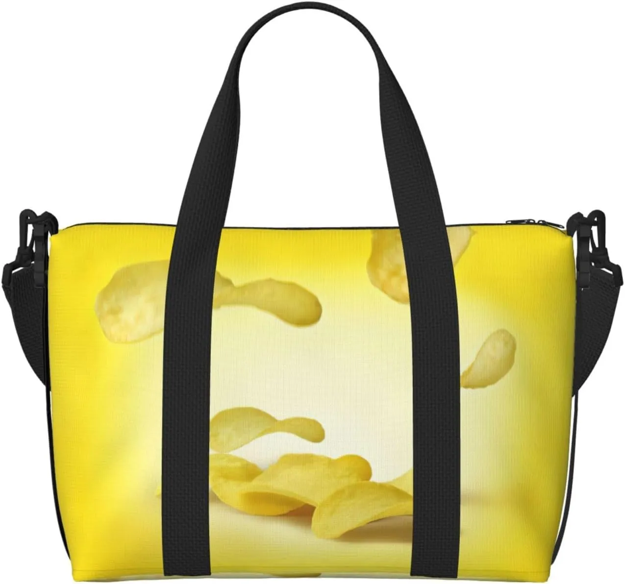 Potato Chips Duffel Bags for Traveling - Lightweight Personal Item Travel Bags for Women, Gym Bags for Men