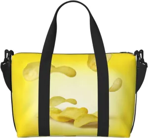 Potato Chips Duffel Bags for Traveling - Lightweight Personal Item Travel Bags for Women, Gym Bags for Men