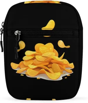 Potato Chips Funny Crossbody Bags Casual Sling Backpack with Adjustable Strap for Women Men